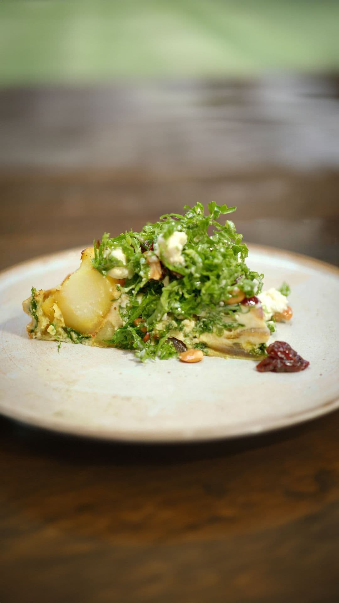 Frittata met aardappel en boerenkool
