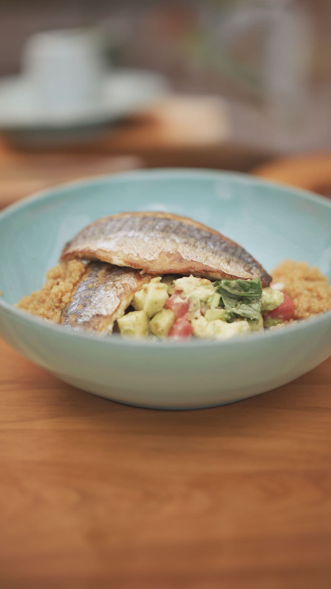 Gegrilde makreel met quinoasalade
