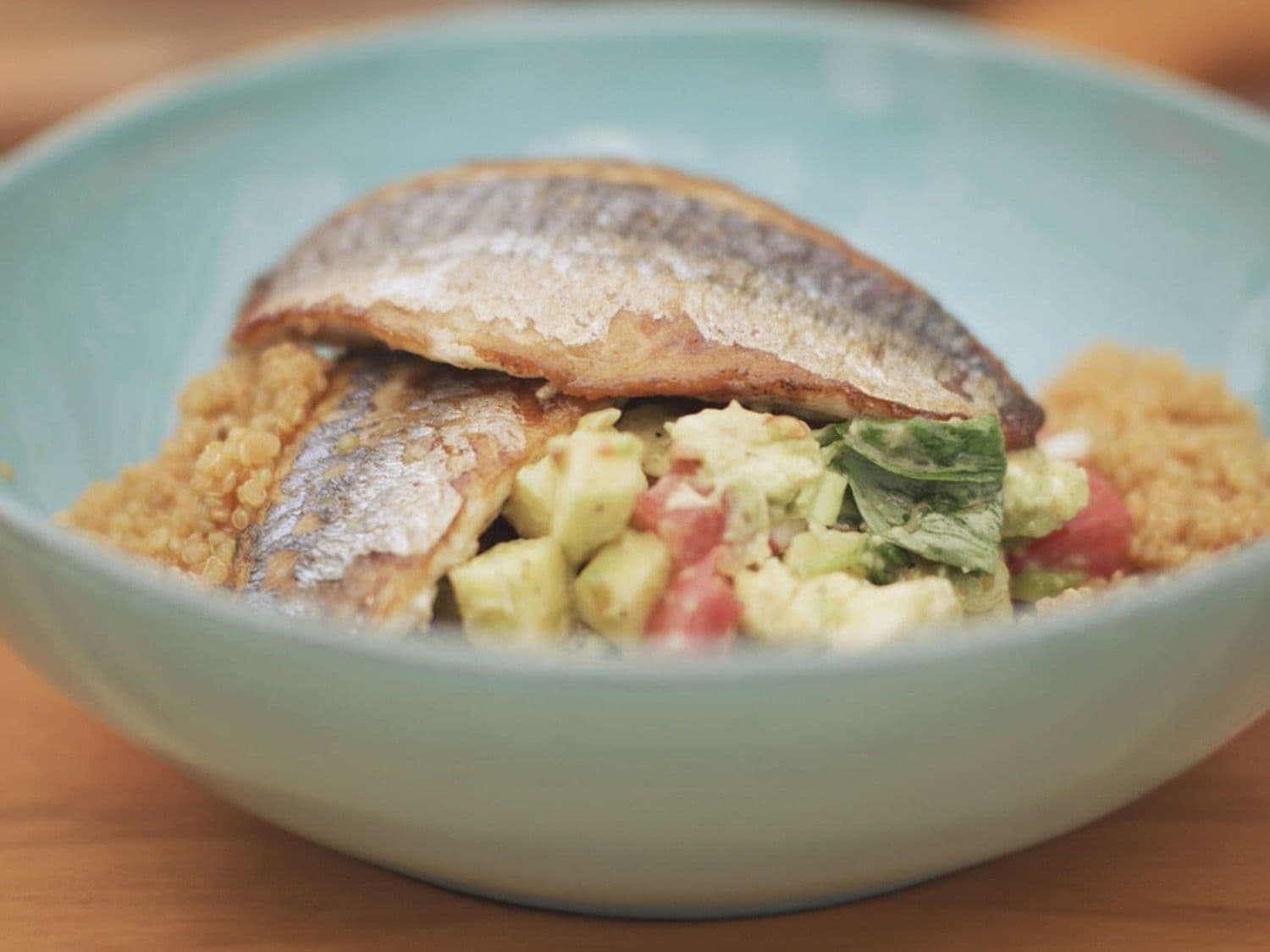 Gegrilde makreel met quinoasalade