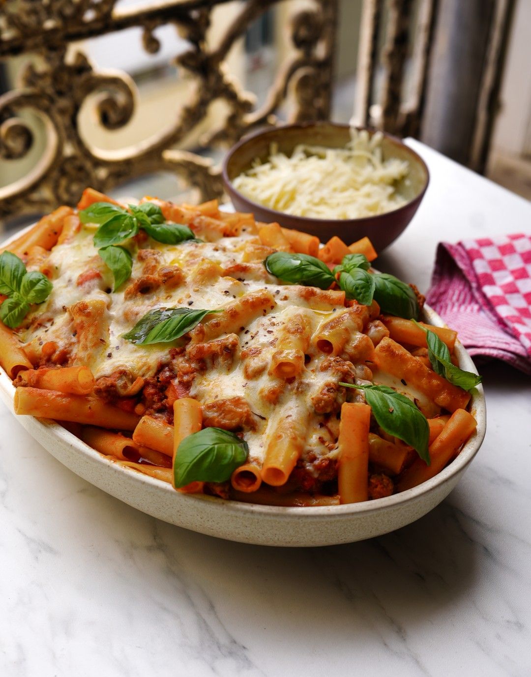 Pasta diavola al forno