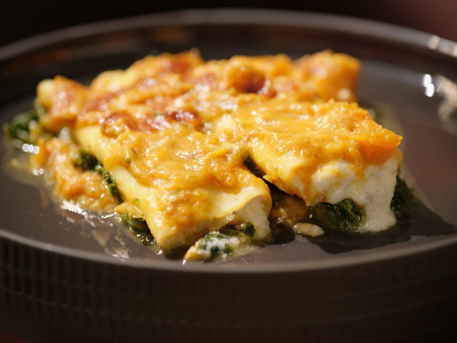 Cannelloni 4 kazen met boerenkool en pompoen