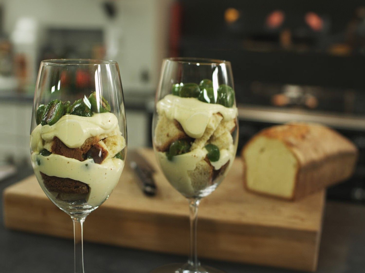 Trifle met kiwibessen