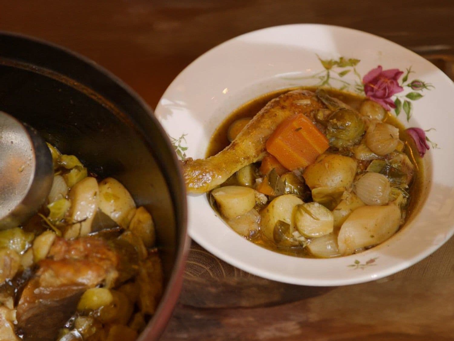 Pot-au-feu van kip