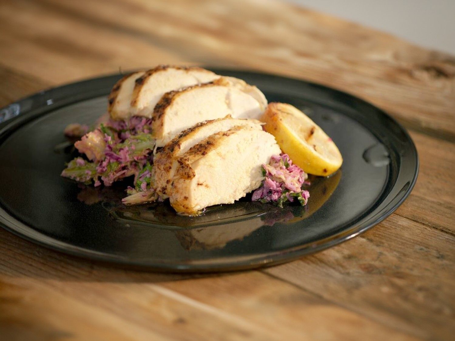 Gebraden kip met coleslaw