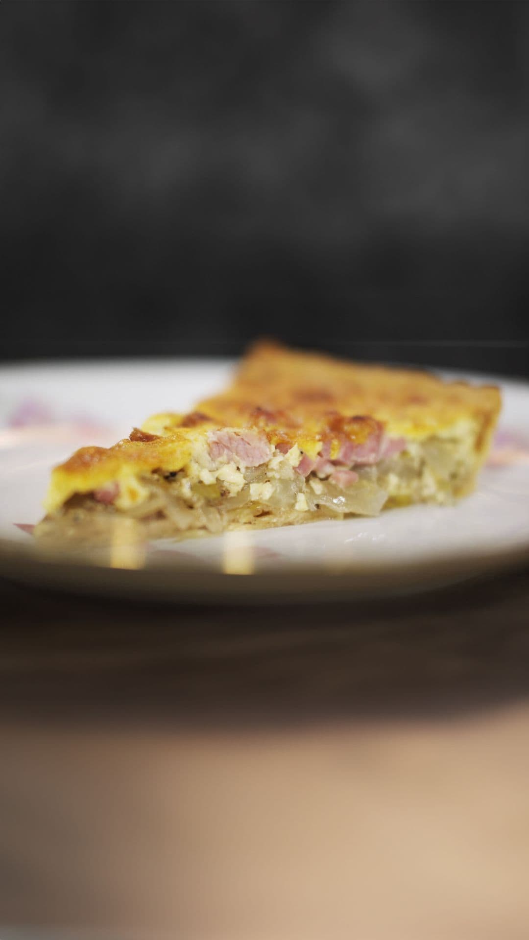 Quiche met witloof, ham en cheddar