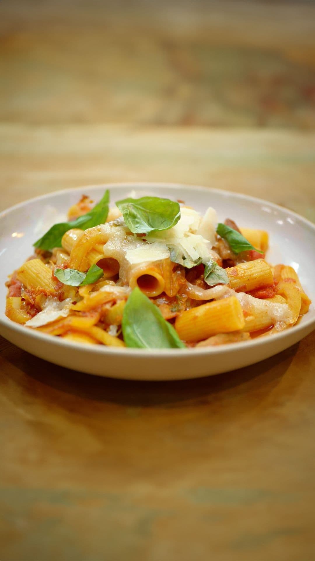 Pasta met merguez, venkel en saffraan