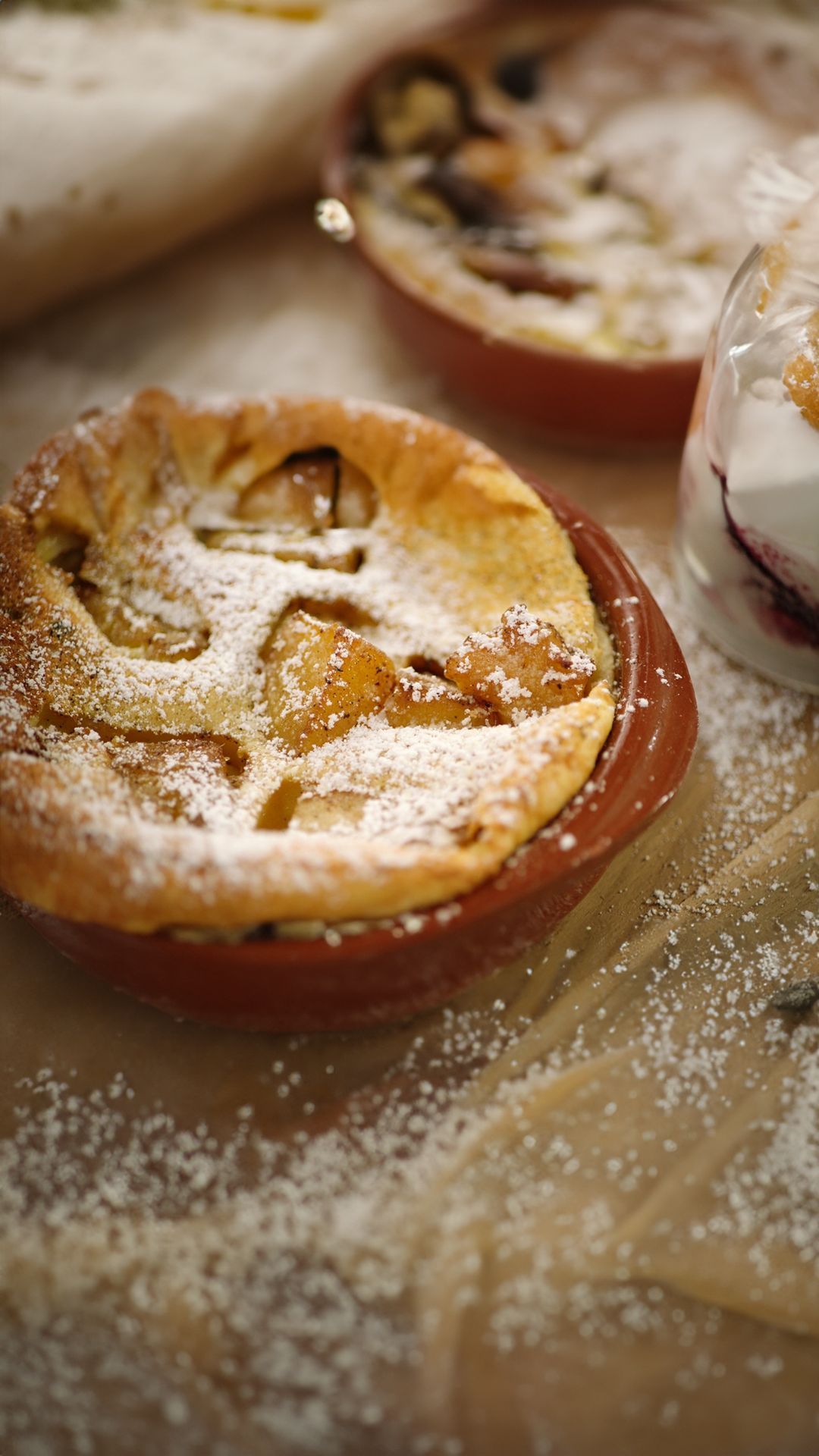 Clafoutis met gekarameliseerde ananas