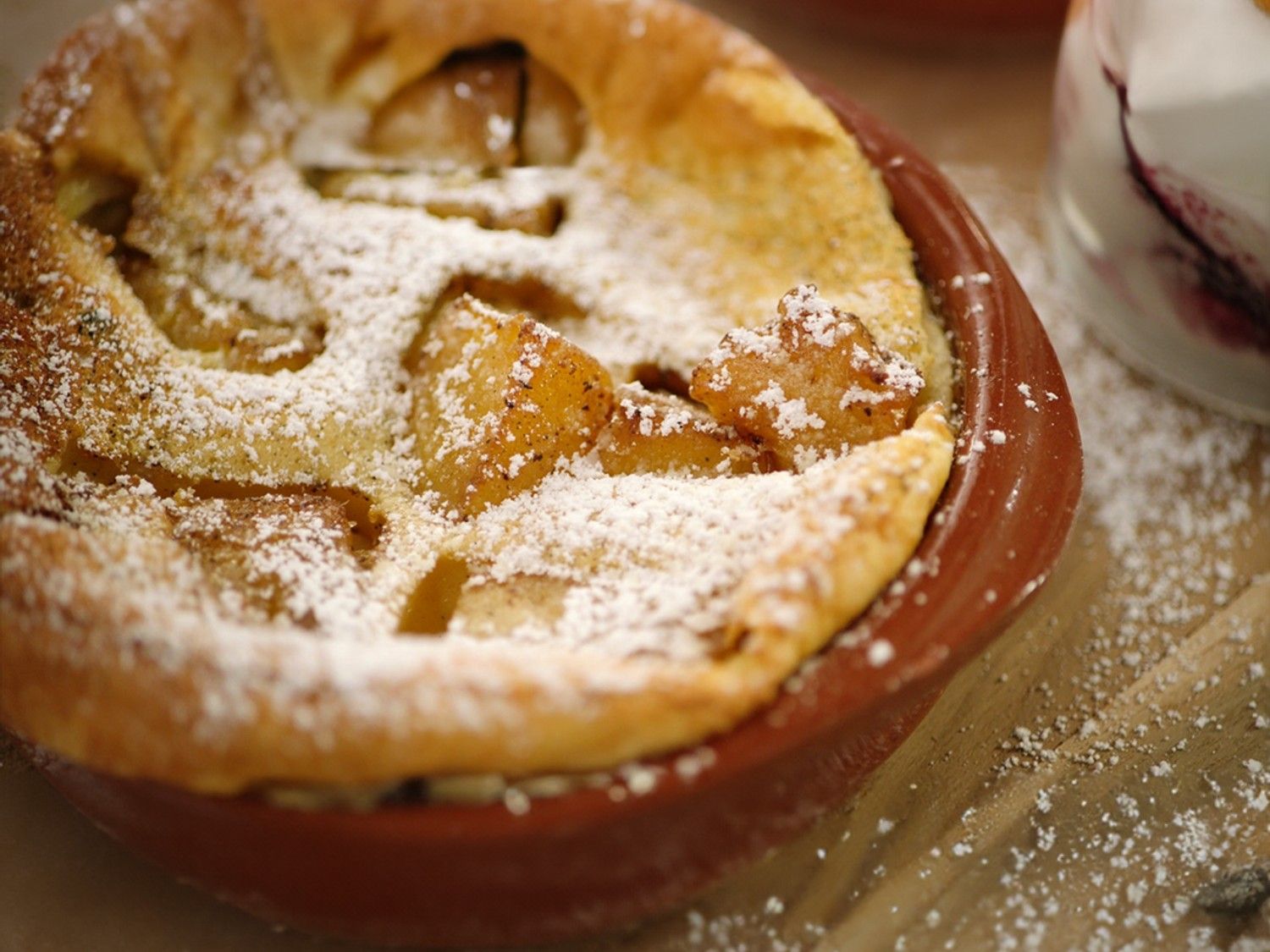 Clafoutis met gekarameliseerde ananas