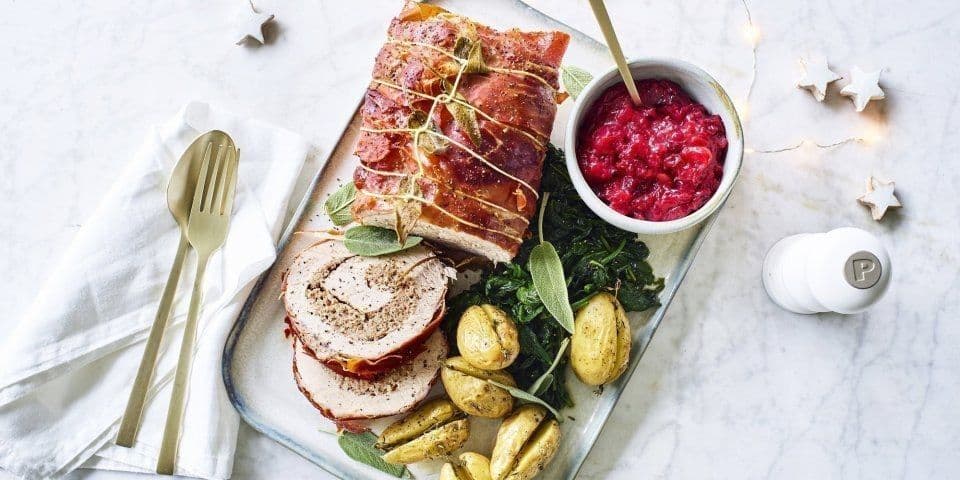 Varkensrollade met gehakt