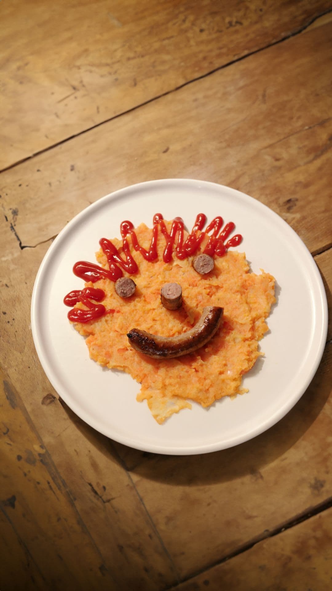 Wortelstoemp met chipolata