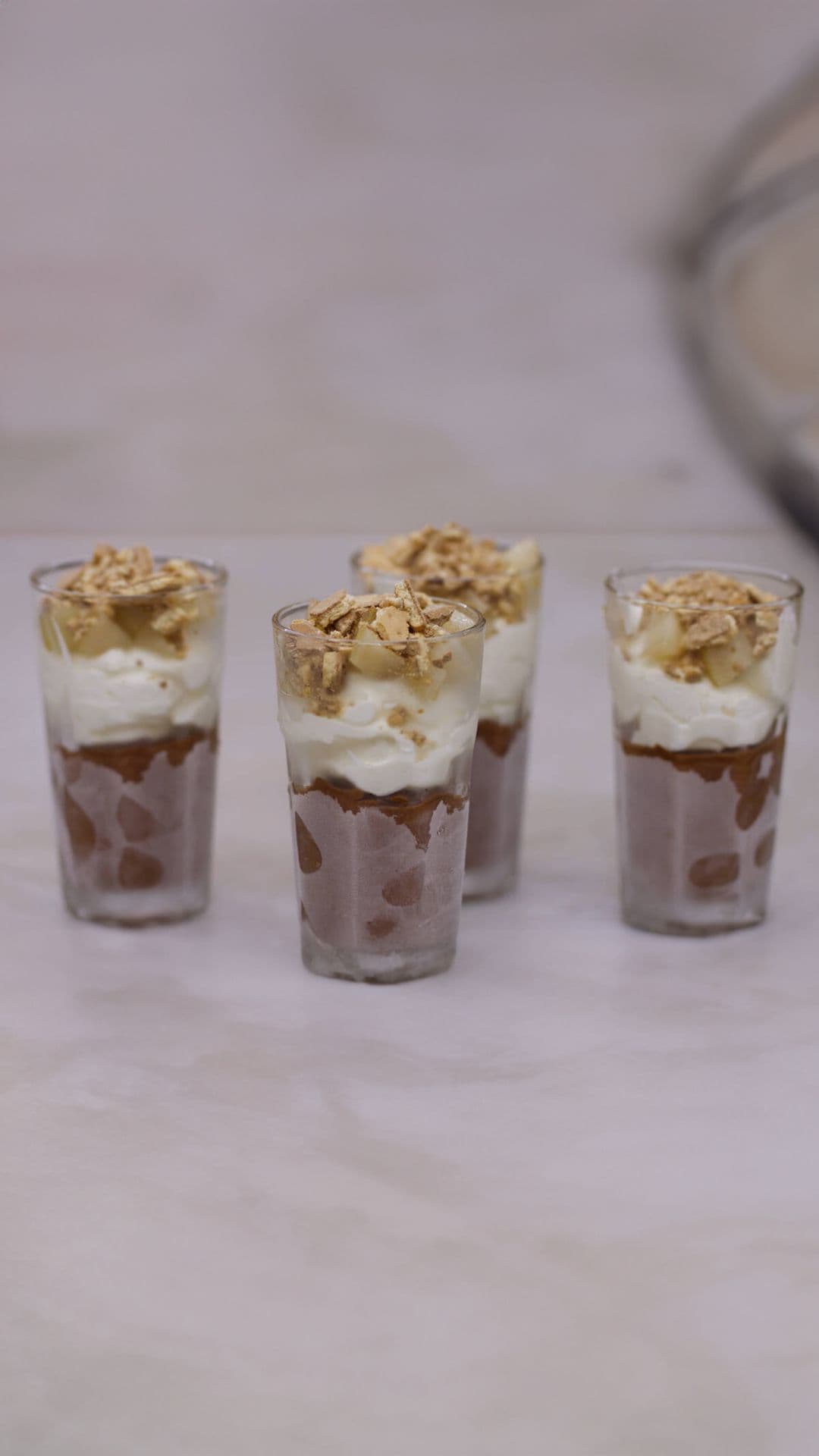 Chocoladeparfait met peren