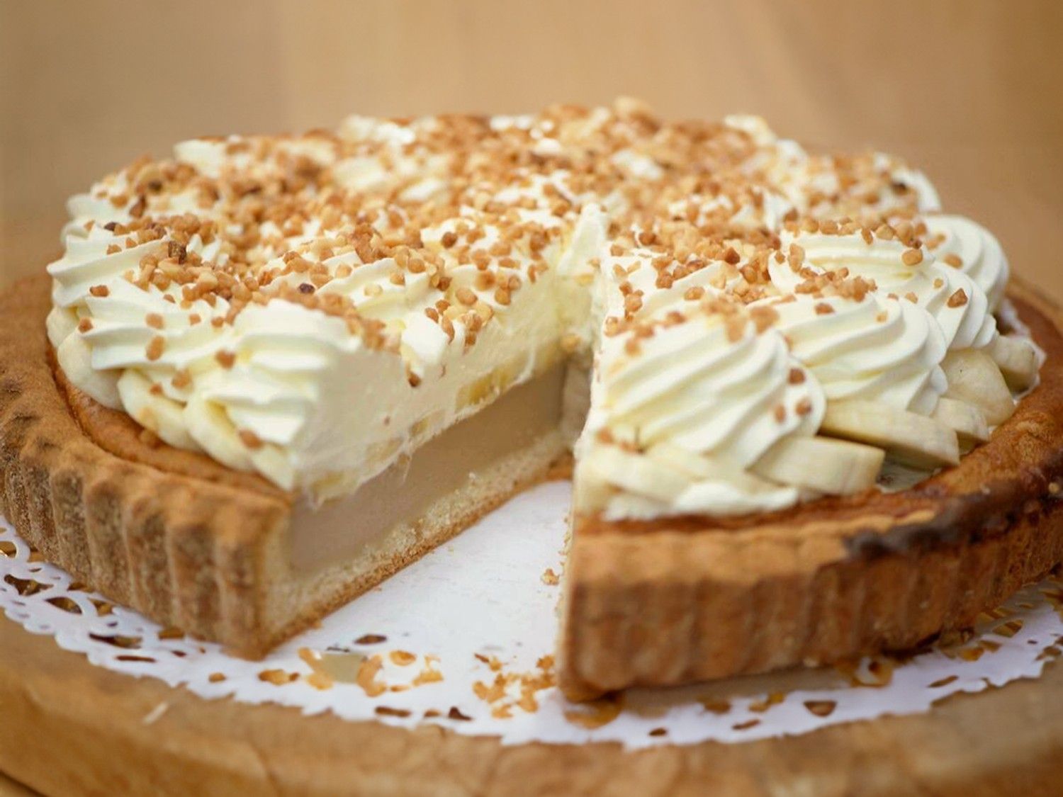 Bresiliennetaart met banaan
