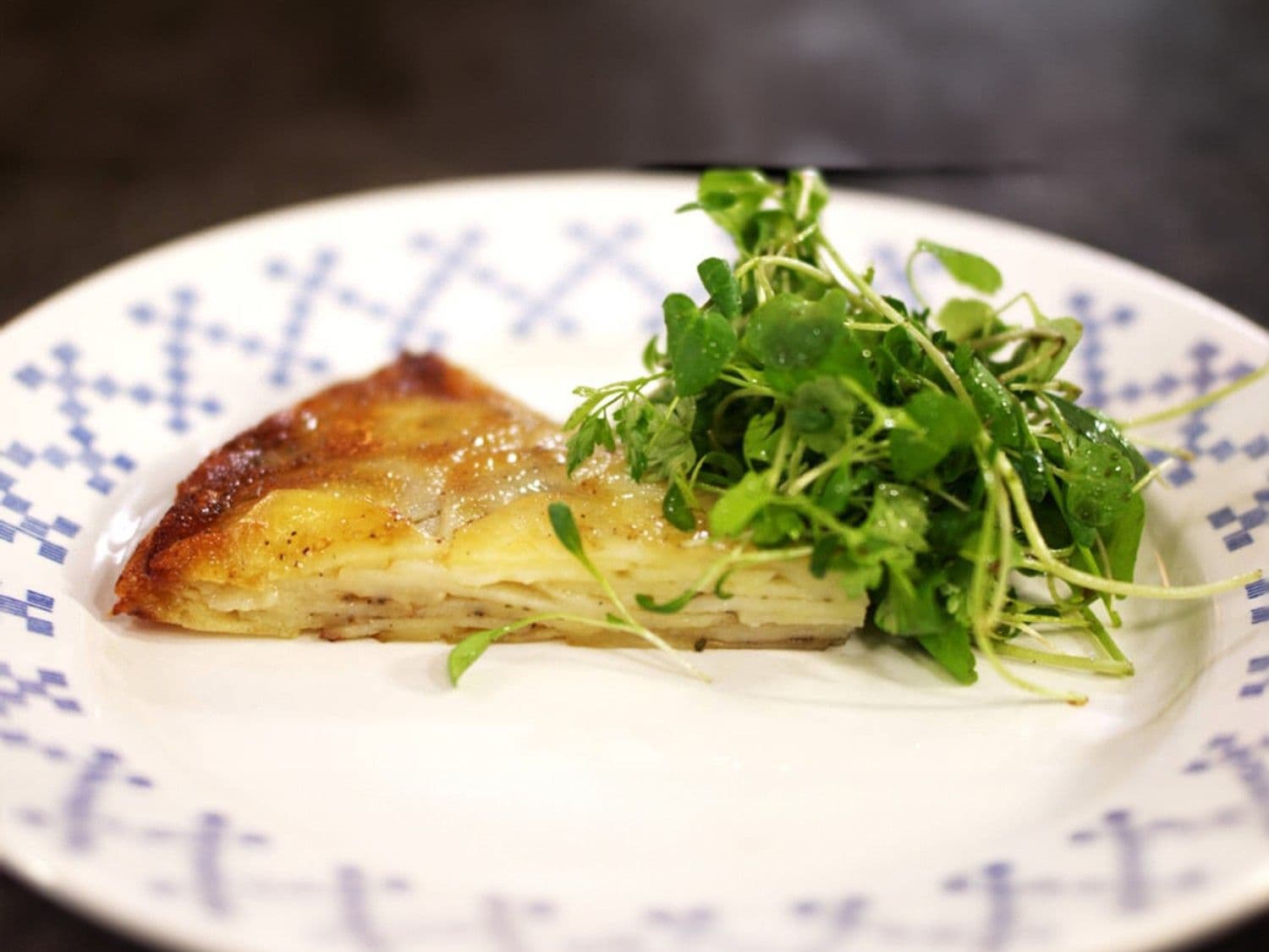 Aardappeltaart met Gouda en tijm