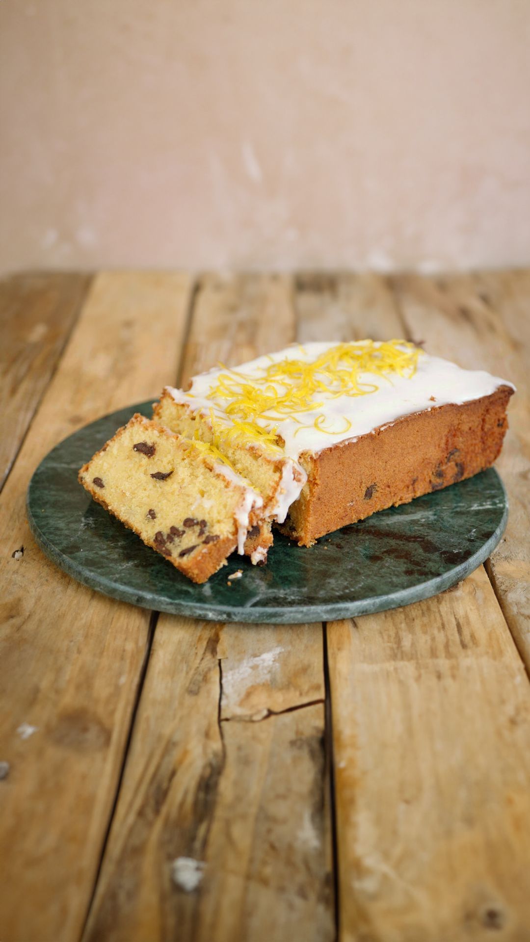 Citroen/chocoladecake met amandelen