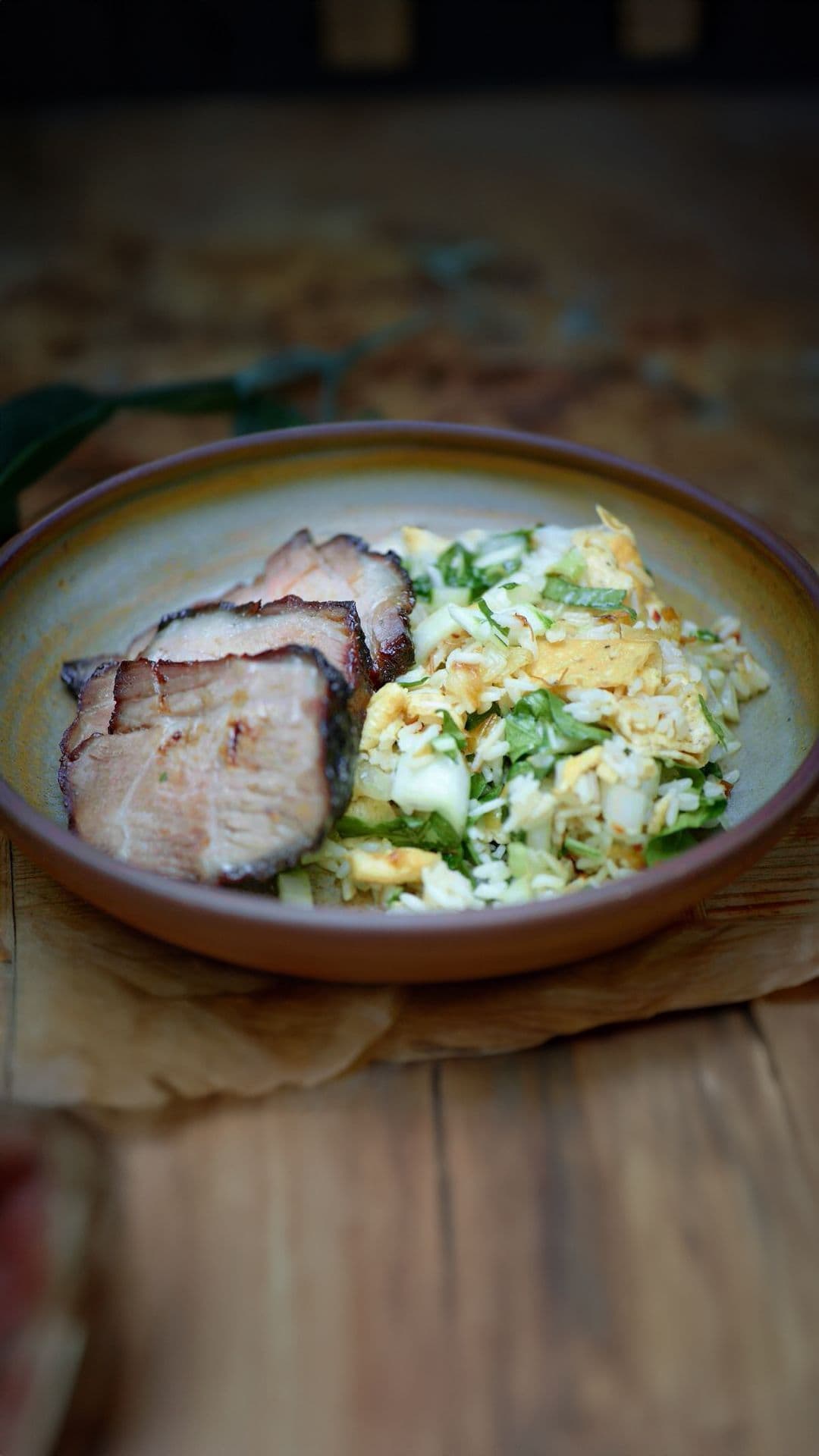 Char siu met gebakken rijst