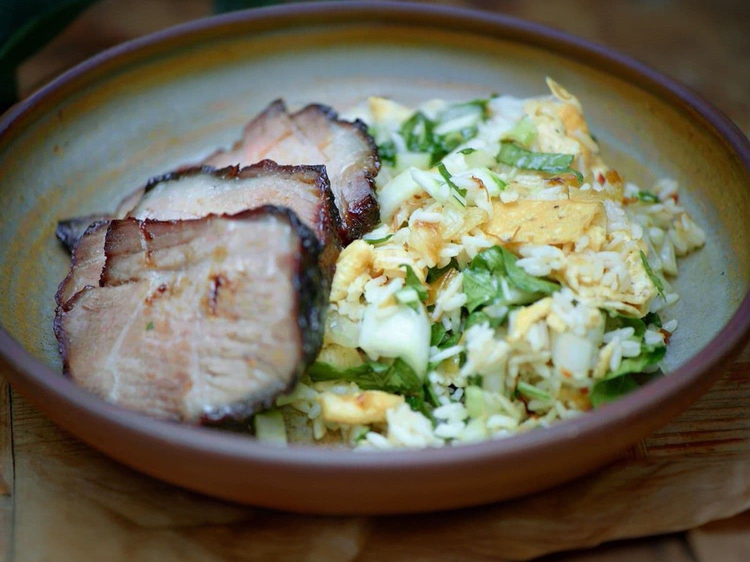 Char siu met gebakken rijst