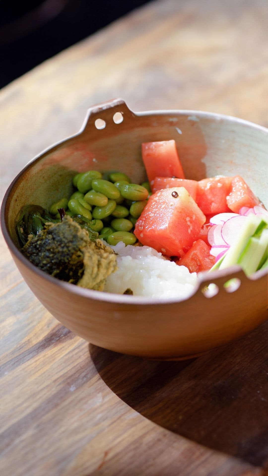 Sushibowl met watermeloen
